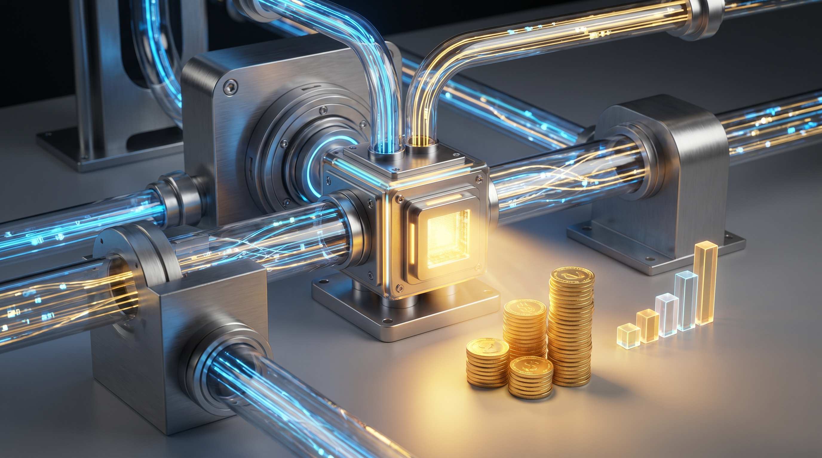 Data pipeline converging into unified intelligence with measurable productivity and financial outcomes