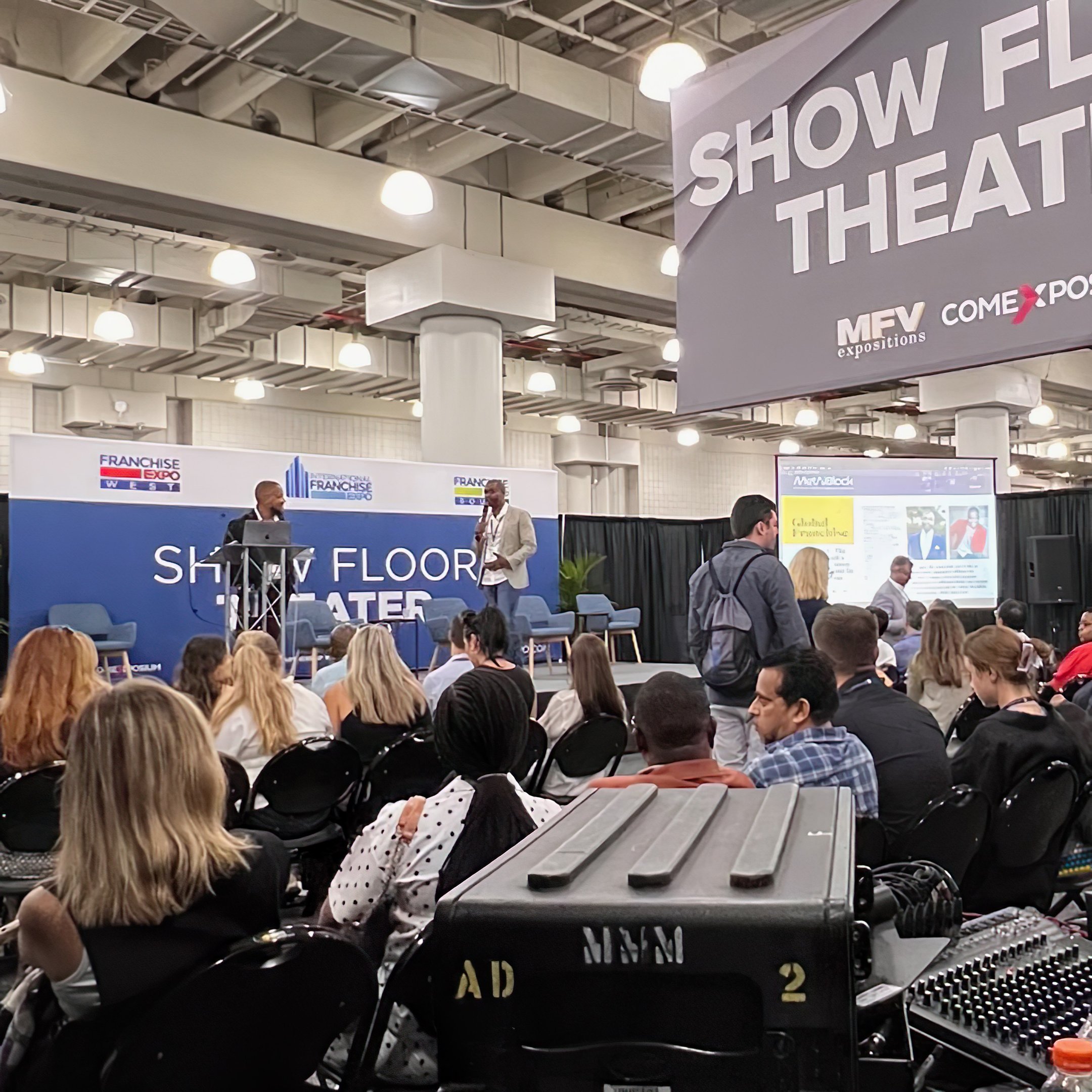 MetAiBlock AI training session at the International Franchise Expo Show Floor - hands-on AI workshops for franchise operations